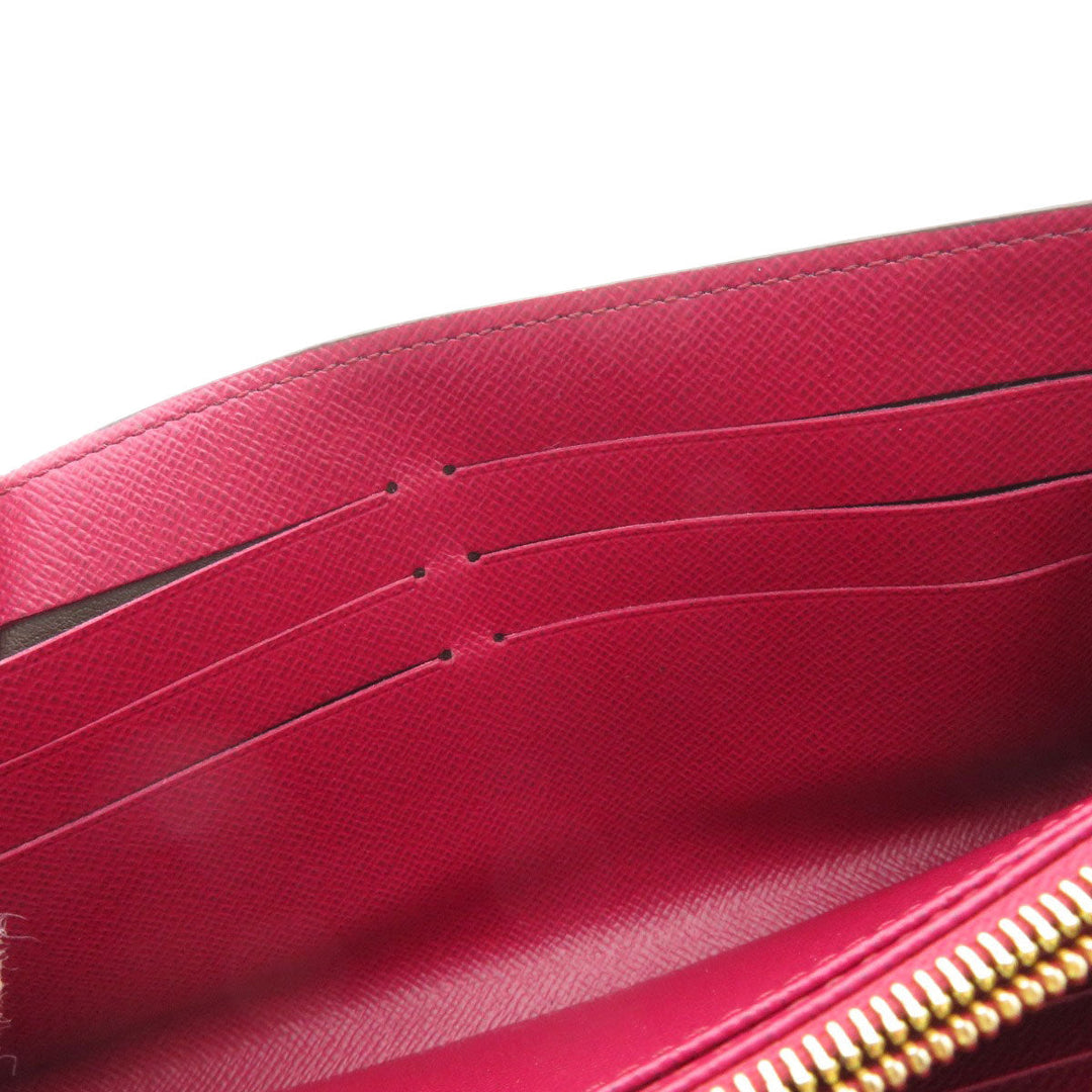 LOUIS VUITTON Long Wallet Purse M62234 Monogram canvas Brown Portefeuille Sarah Monogram Fuchsia
