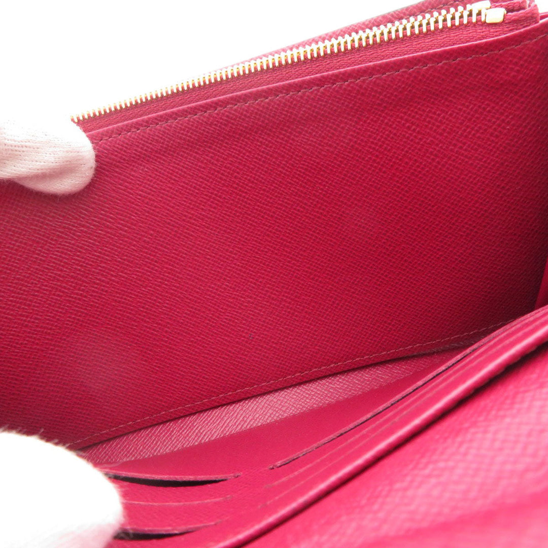 LOUIS VUITTON Long Wallet Purse M62234 Monogram canvas Brown Portefeuille Sarah Monogram Fuchsia