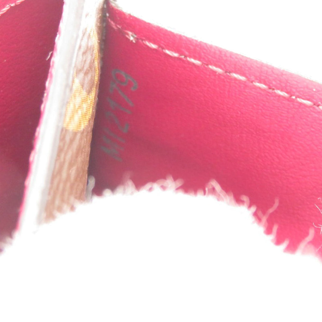 LOUIS VUITTON Long Wallet Purse M62234 Monogram canvas Brown Portefeuille Sarah Monogram Fuchsia
