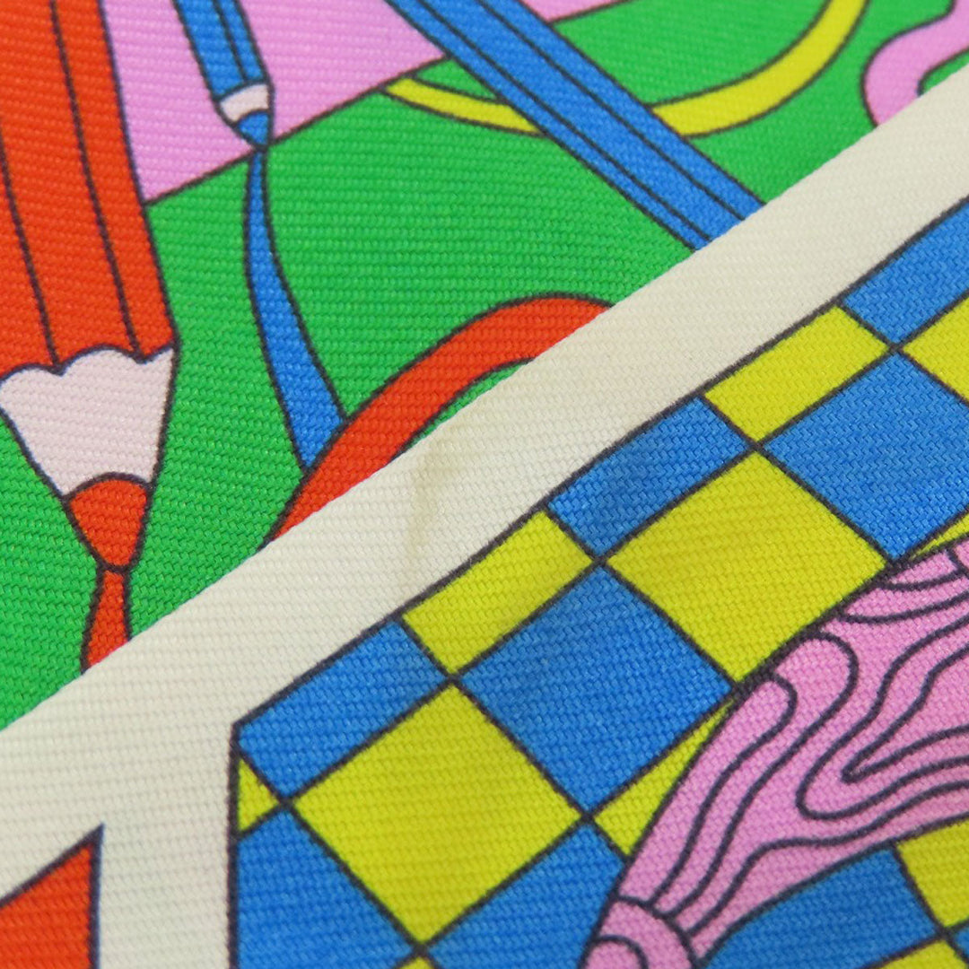 HERMES scarf silk white Twilly Women Used Authentic
