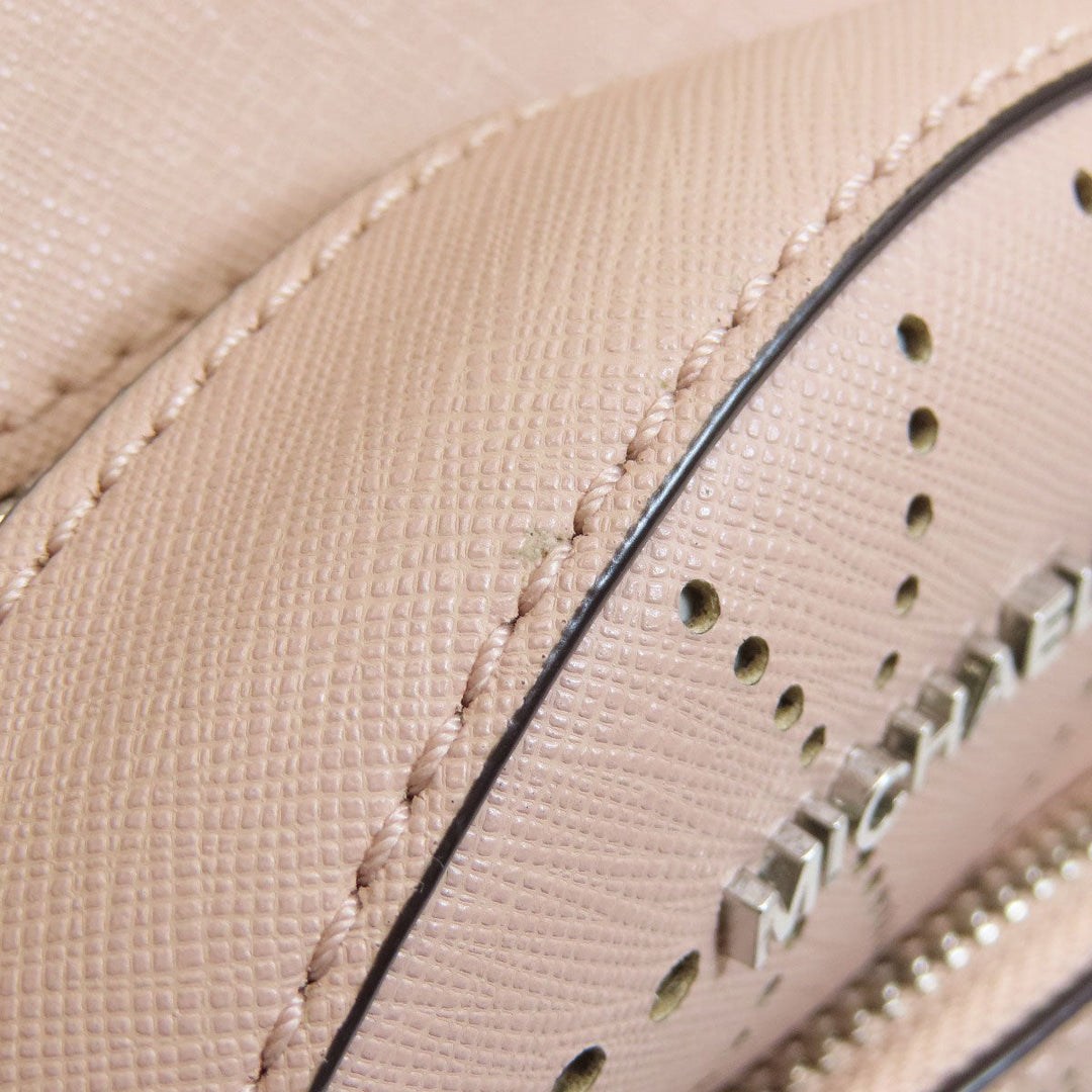 MICHAEL KORS Backpack leather pink logo punching