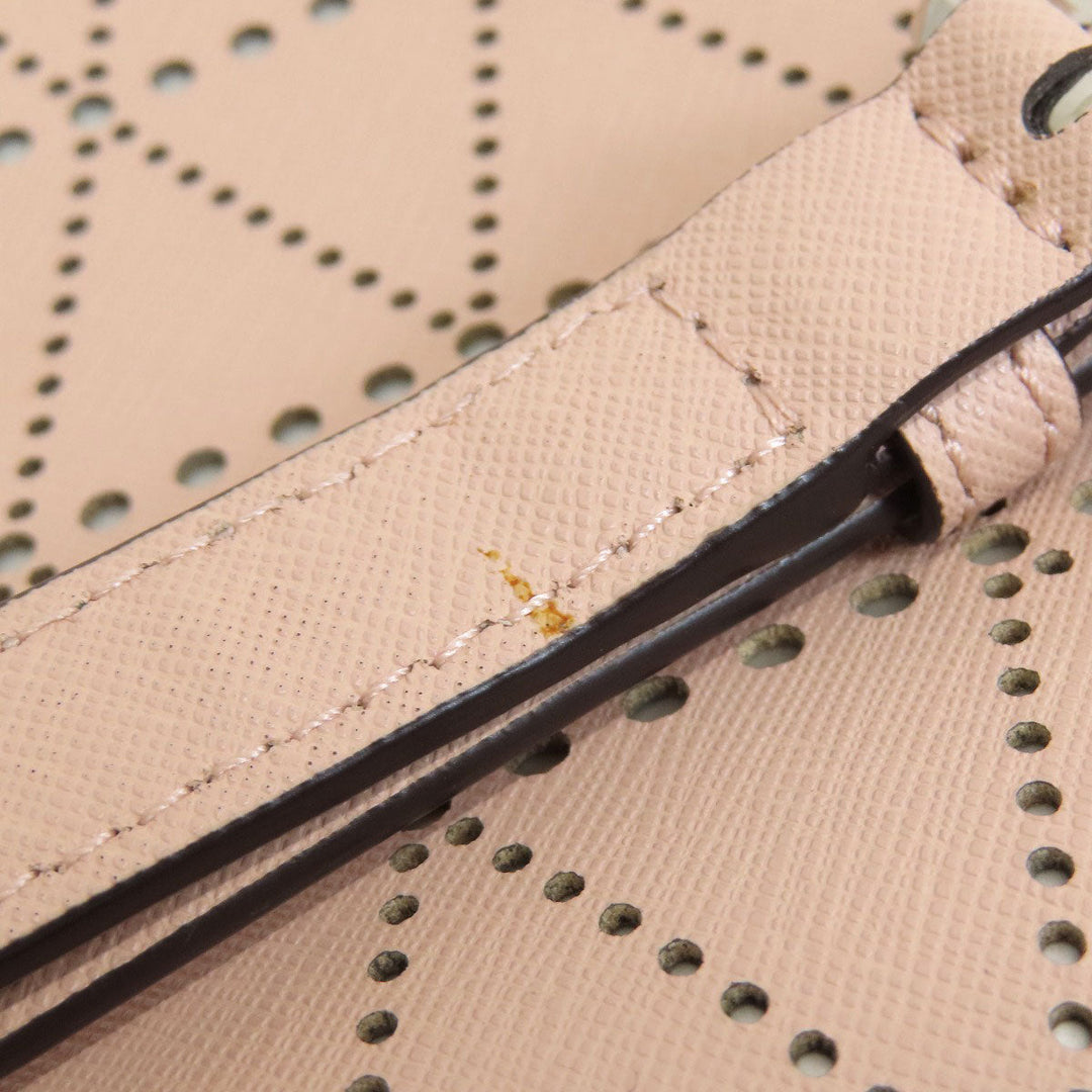 MICHAEL KORS Backpack leather pink logo punching