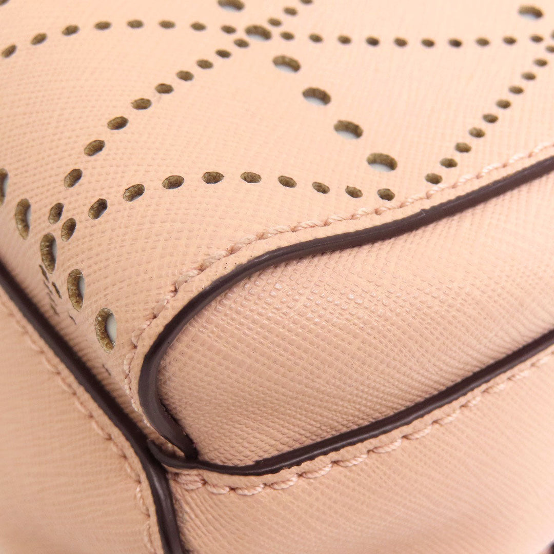 MICHAEL KORS Backpack leather pink logo punching