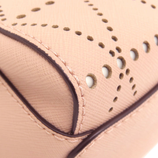 MICHAEL KORS Backpack leather pink logo punching