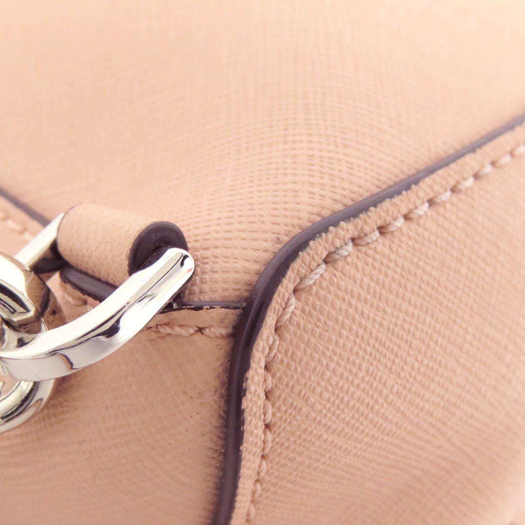 MICHAEL KORS Backpack leather pink logo punching