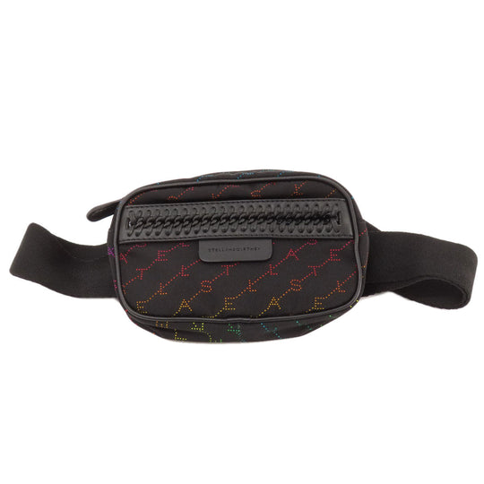 Stella McCartney Hip bag Nylon black Rainbow logo