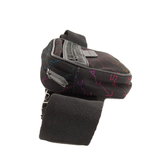 Stella McCartney Hip bag Nylon black Rainbow logo