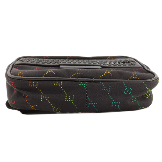 Stella McCartney Hip bag Nylon black Rainbow logo
