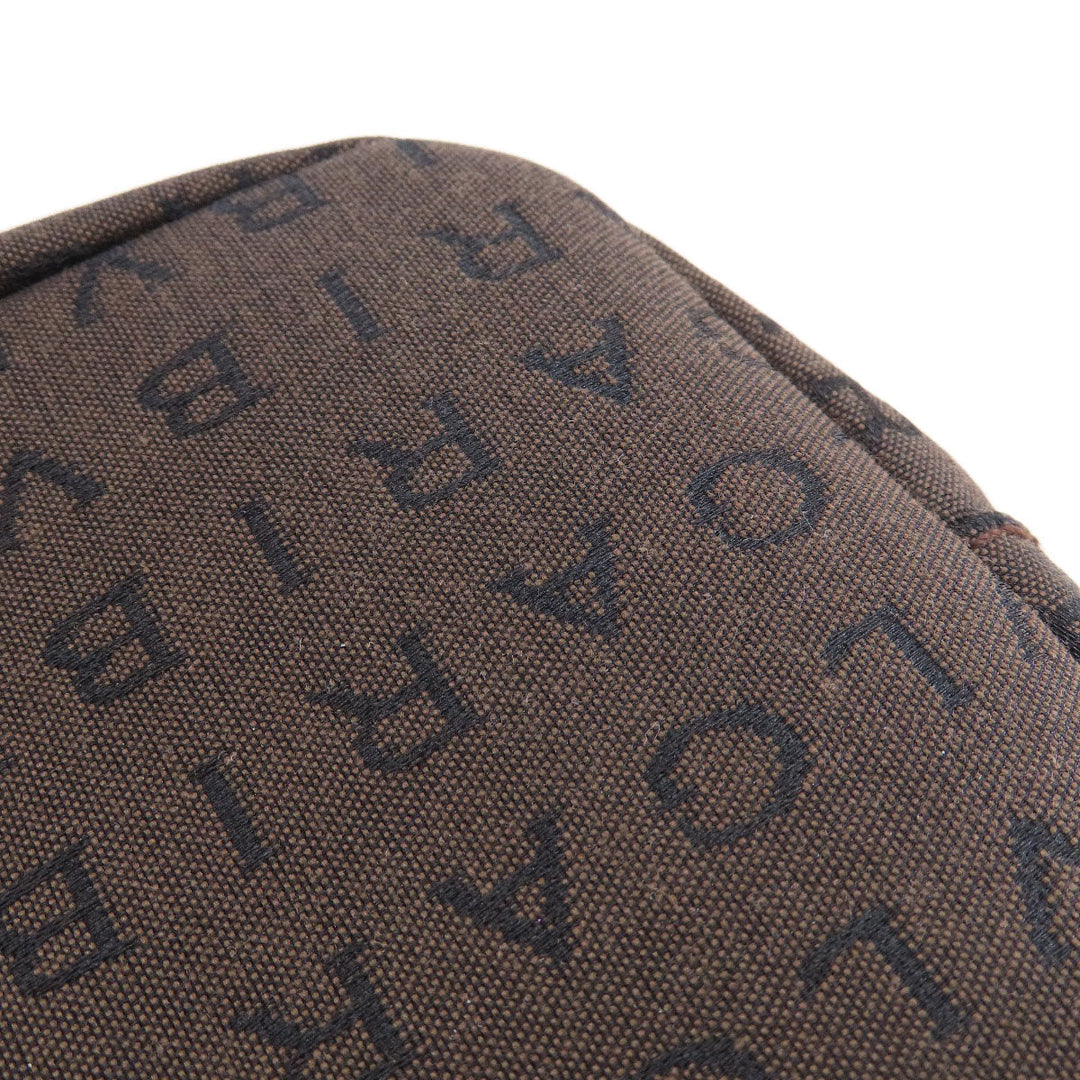 BVLGARI Handbag canvas Brown Logo mania