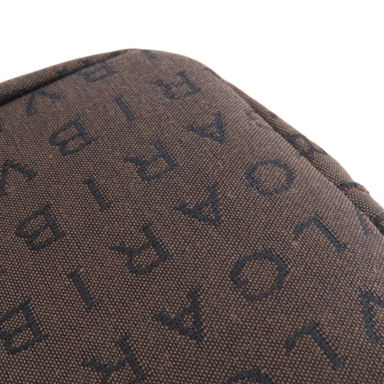 BVLGARI Handbag canvas Brown Logo mania