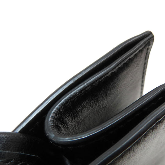 PRADA Handbag 1BG382 leather black Embossed triangle 2WAY Women Used Authentic