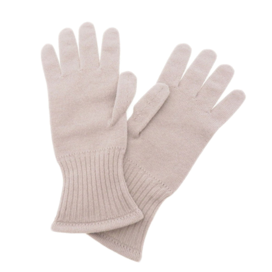 LOUIS VUITTON Glove wool pink Monogram Pattern Women Used Authentic