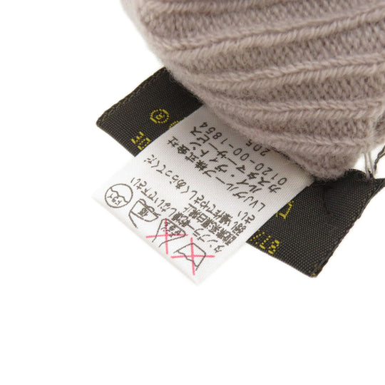 LOUIS VUITTON Glove wool pink Monogram Pattern Women Used Authentic