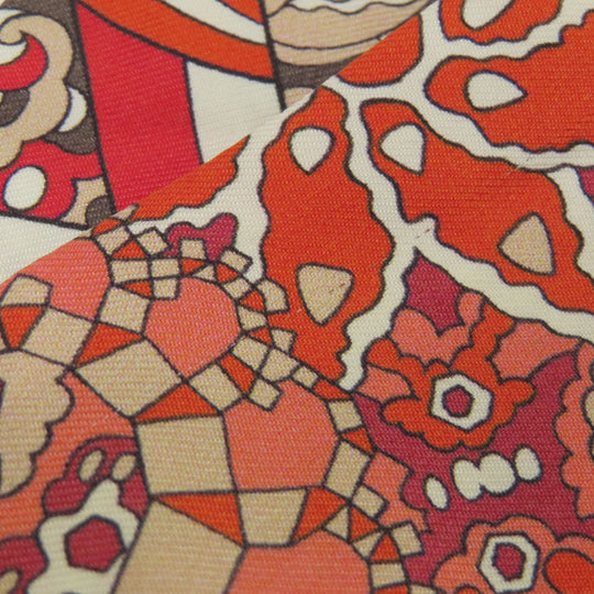 HERMES scarf silk Red Twilly Women Used Authentic