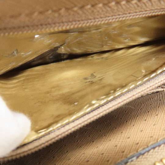 MICHAEL KORS Handbag leather black Fireworks motif 2WAY Women Used Authentic