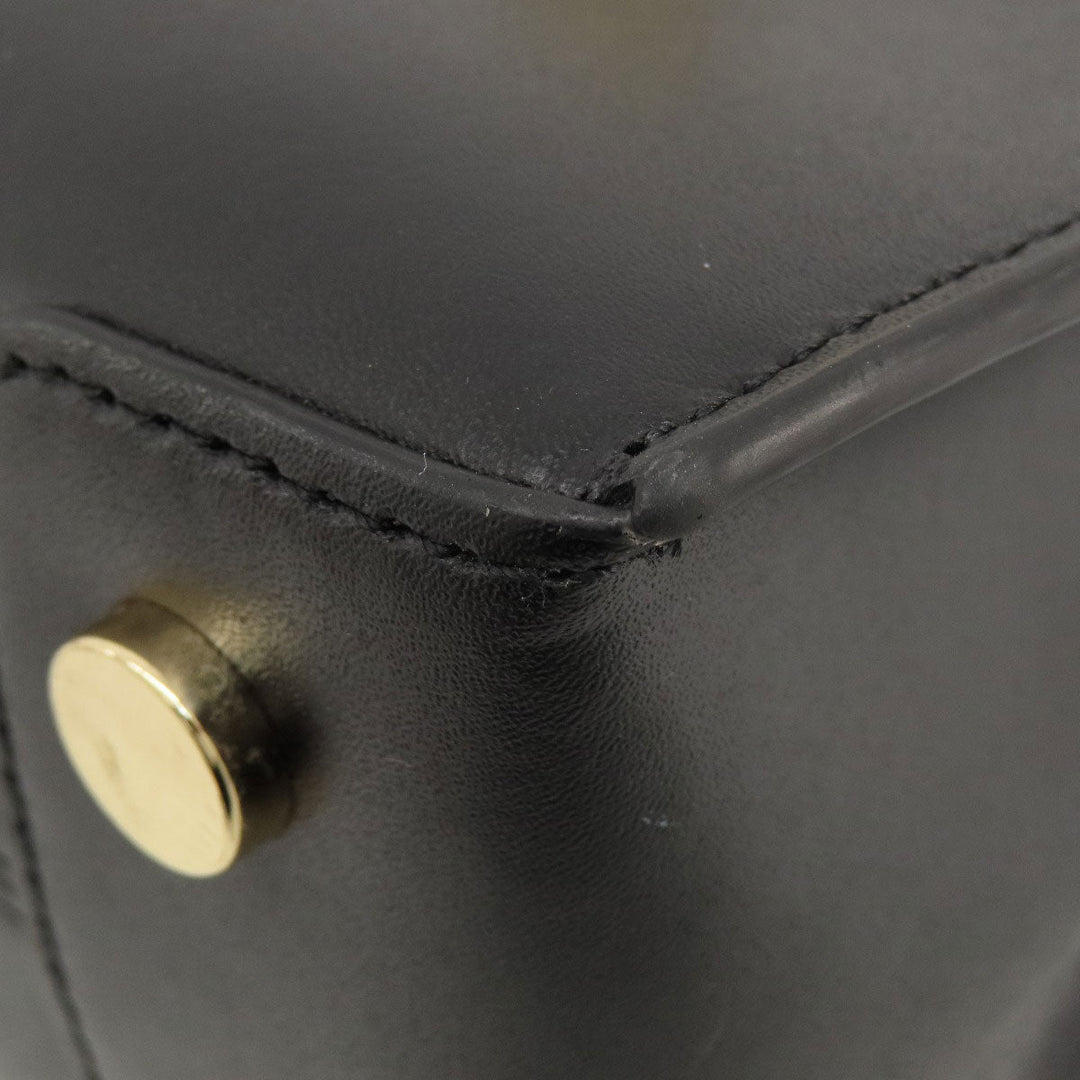 MICHAEL KORS Handbag leather black Fireworks motif 2WAY Women Used Authentic