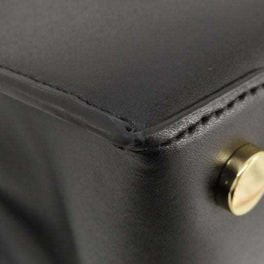 MICHAEL KORS Handbag leather black Fireworks motif 2WAY Women Used Authentic