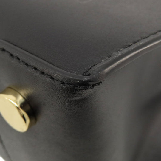 MICHAEL KORS Handbag leather black Fireworks motif 2WAY Women Used Authentic