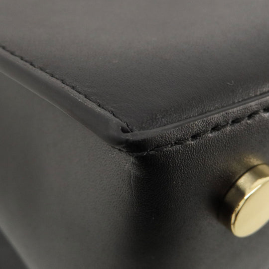 MICHAEL KORS Handbag leather black Fireworks motif 2WAY Women Used Authentic