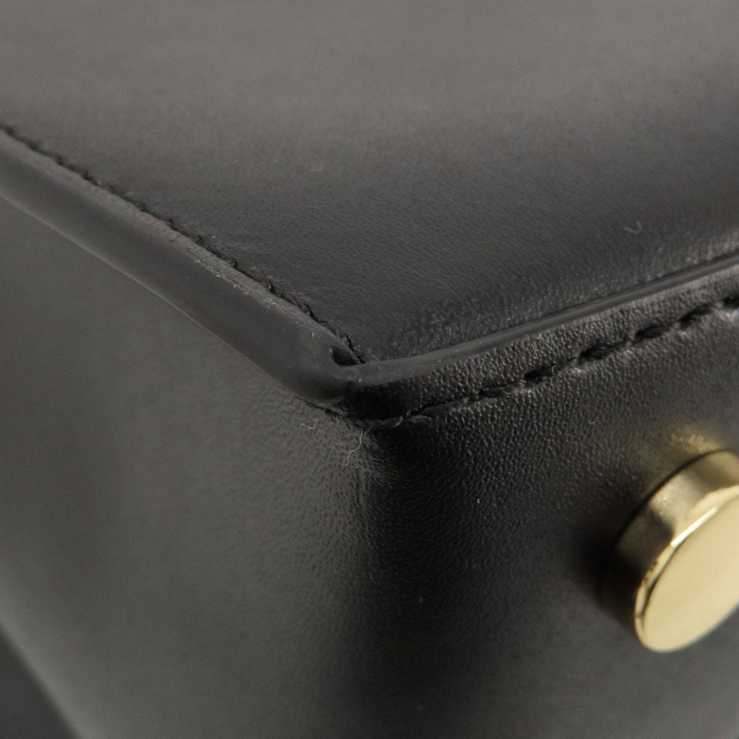 MICHAEL KORS Handbag leather black Fireworks motif 2WAY Women Used Authentic