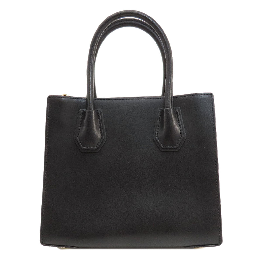 MICHAEL KORS Handbag leather black Fireworks motif 2WAY Women Used Authentic