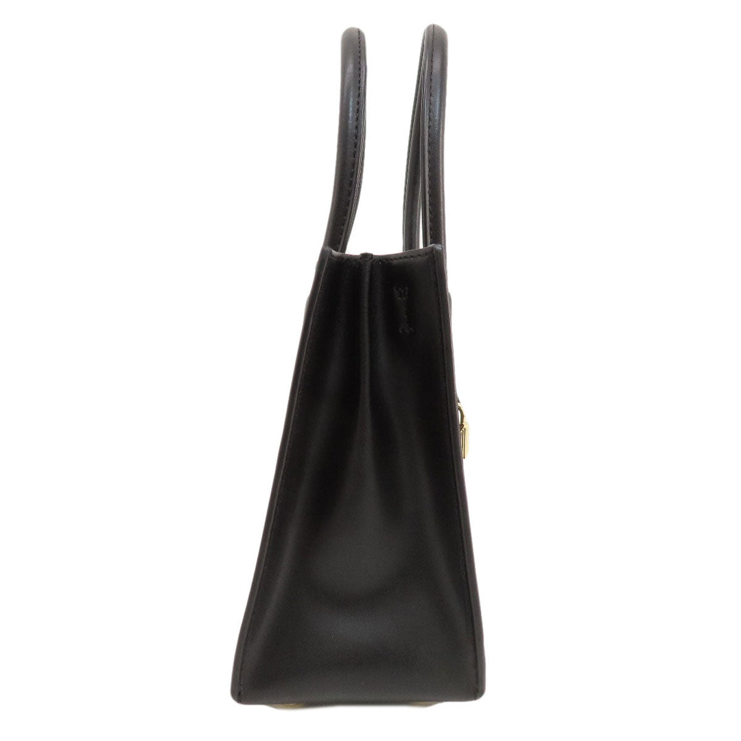 MICHAEL KORS Handbag leather black Fireworks motif 2WAY Women Used Authentic