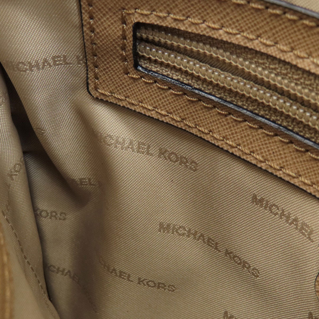 MICHAEL KORS Handbag leather black logo 2WAY Women Used Authentic