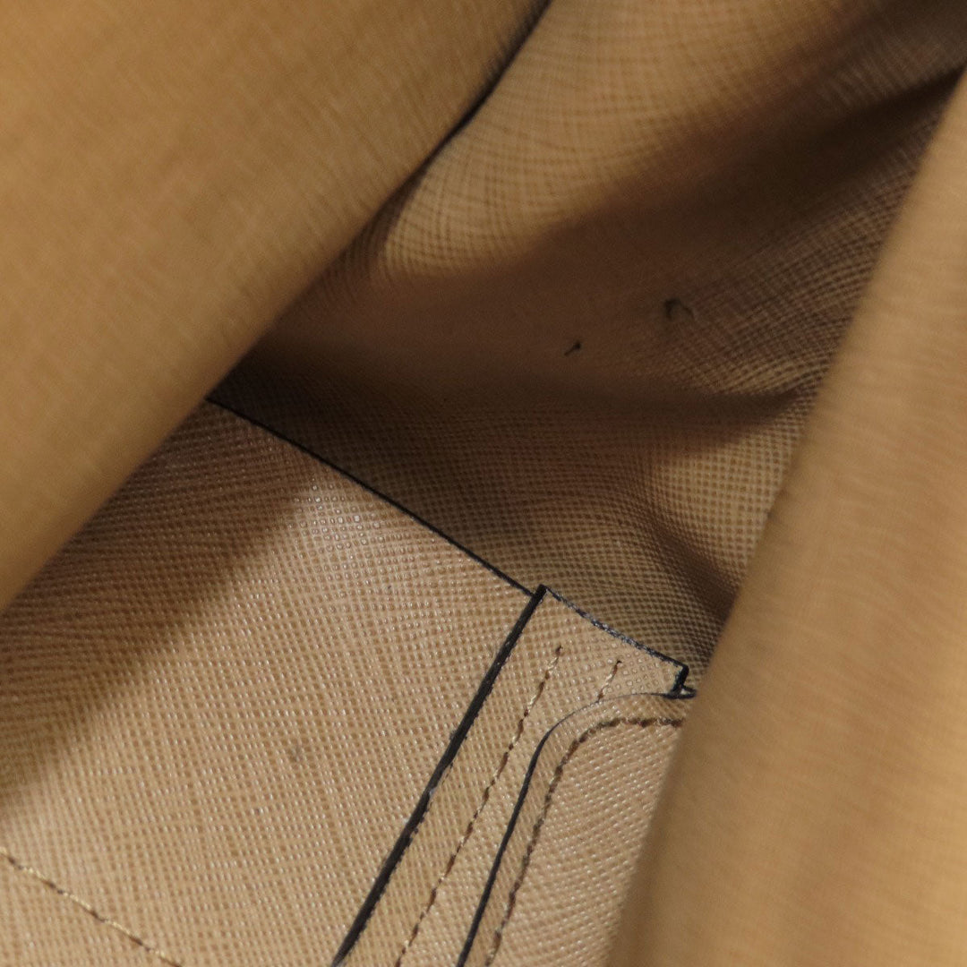 MICHAEL KORS Handbag leather black logo 2WAY Women Used Authentic