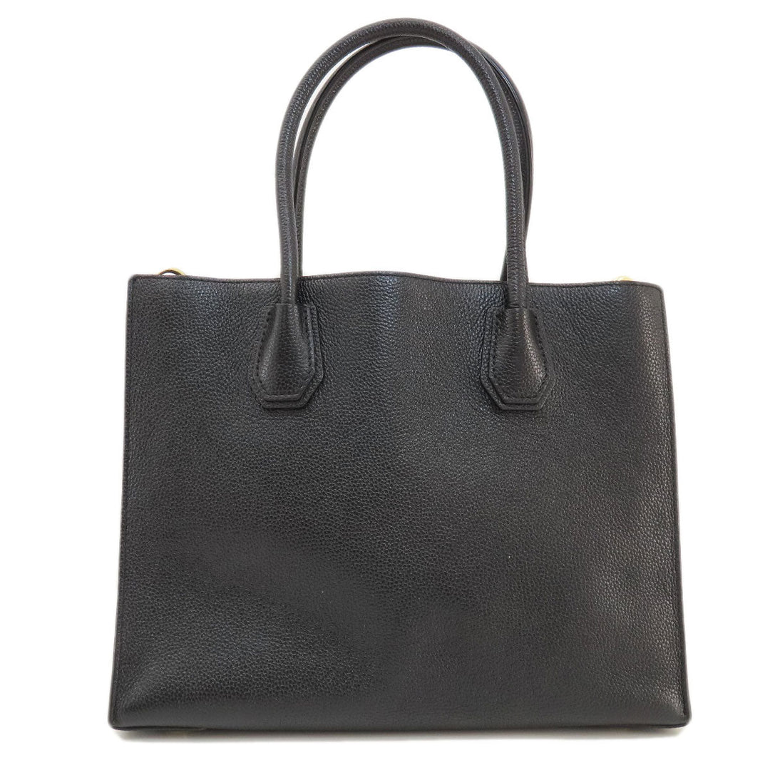 MICHAEL KORS Handbag leather black logo 2WAY Women Used Authentic