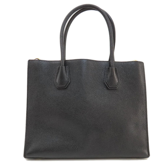 MICHAEL KORS Handbag leather black logo 2WAY Women Used Authentic
