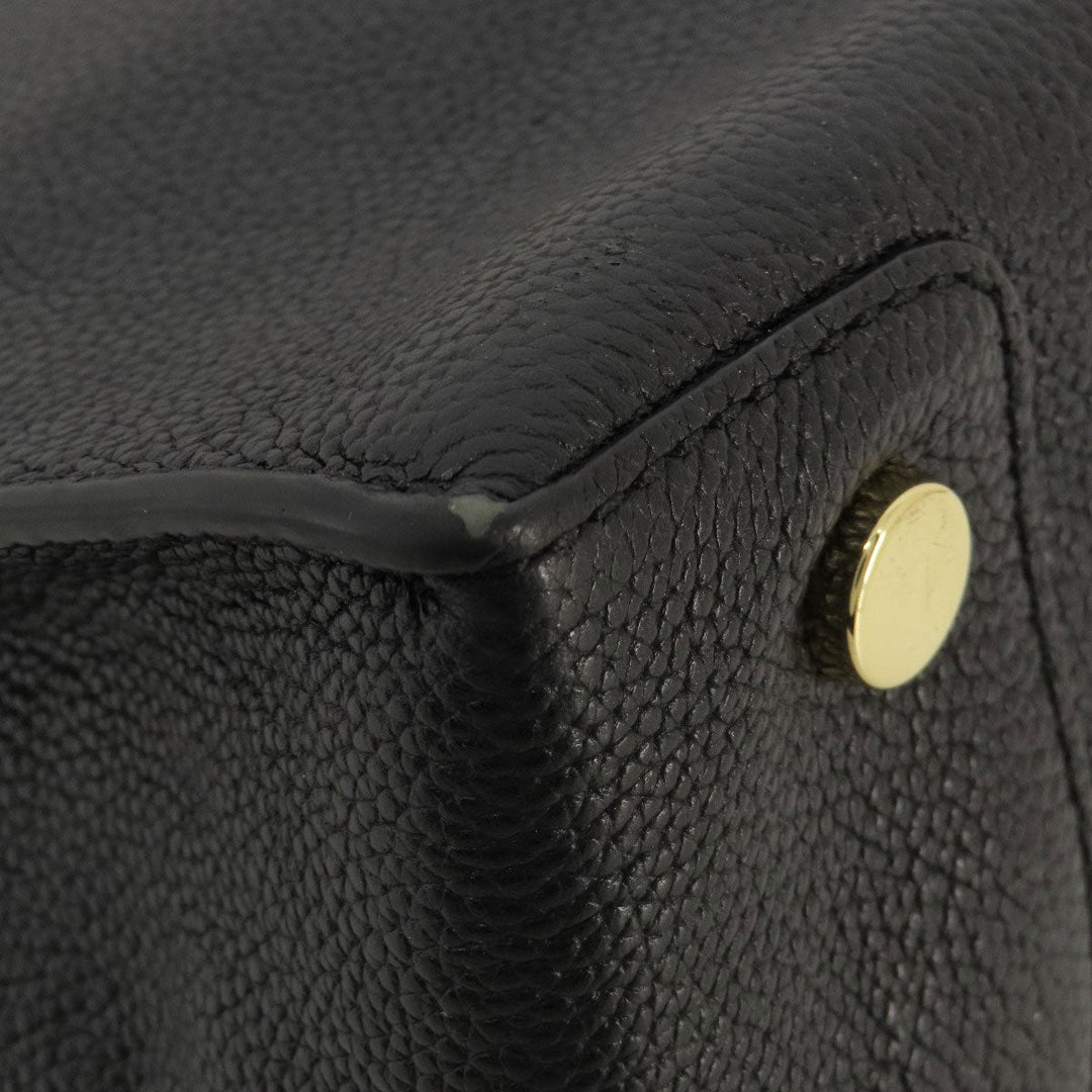 MICHAEL KORS Handbag leather black logo 2WAY Women Used Authentic