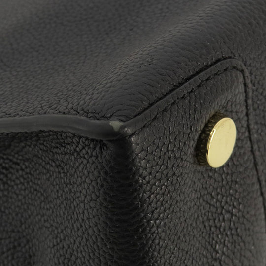 MICHAEL KORS Handbag leather black logo 2WAY Women Used Authentic