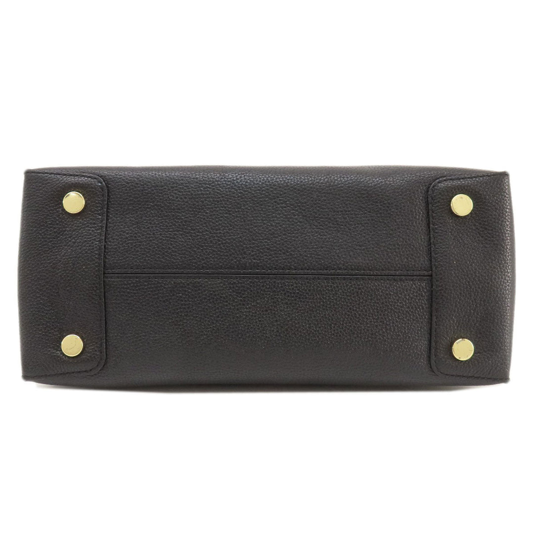 MICHAEL KORS Handbag leather black logo 2WAY Women Used Authentic
