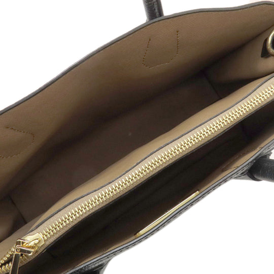 MICHAEL KORS Handbag leather black logo 2WAY Women Used Authentic