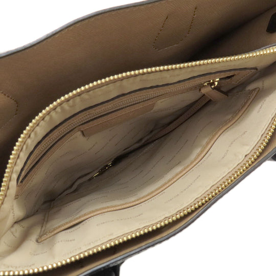 MICHAEL KORS Handbag leather black logo 2WAY Women Used Authentic