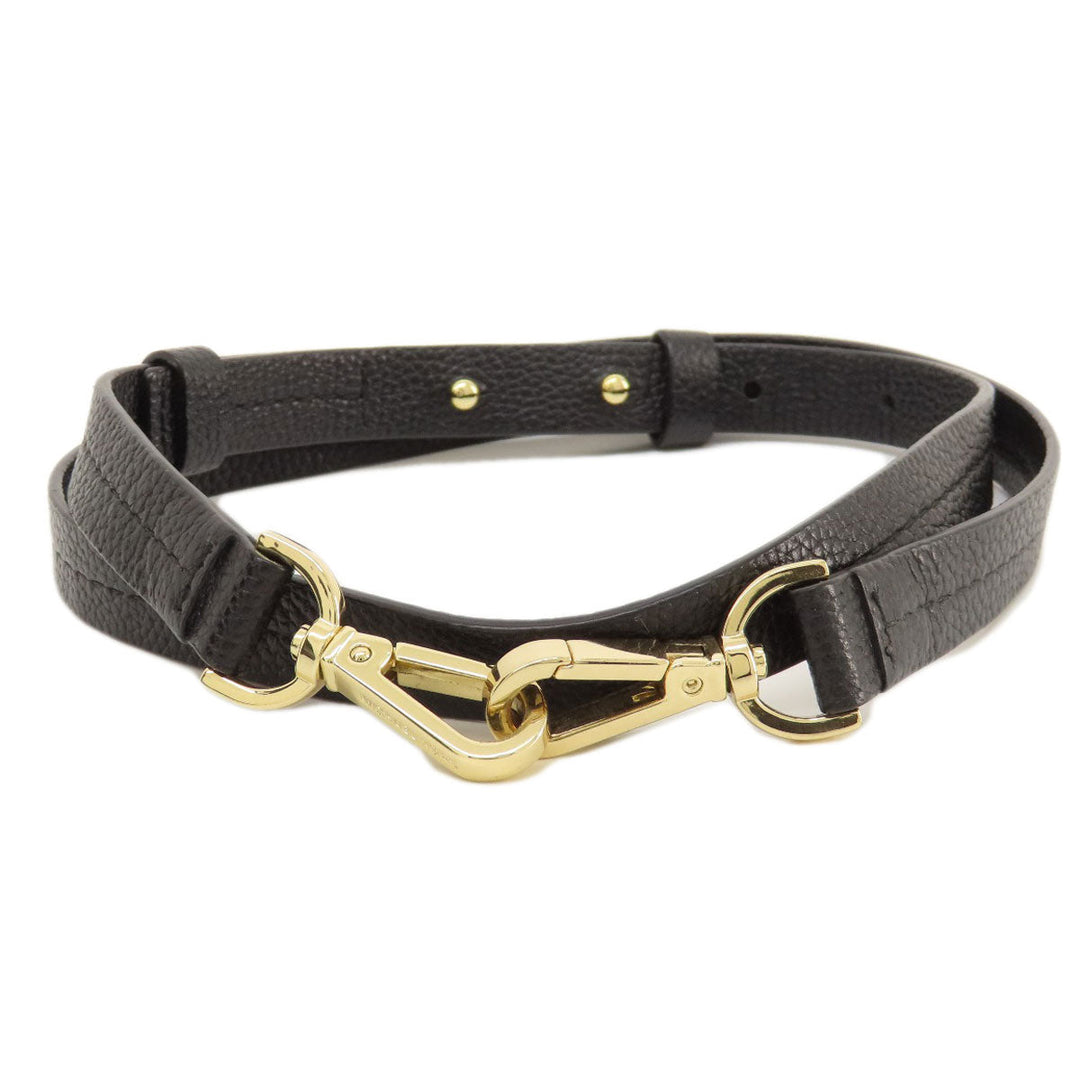 MICHAEL KORS Handbag leather black logo 2WAY Women Used Authentic