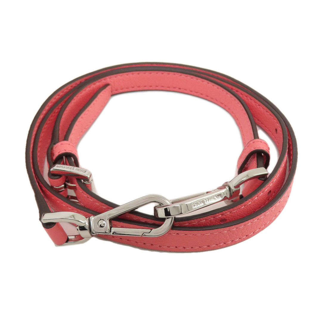 MICHAEL KORS Handbag Leather, Coated Canvas Brown MK Signature 2WAY Women Used Authentic