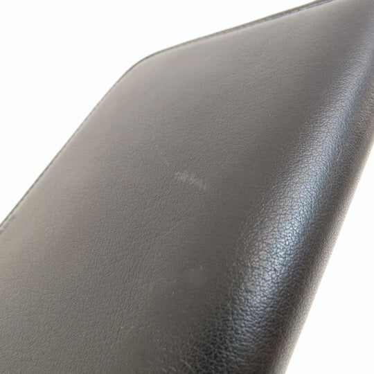 J&M Davidson Long Wallet Purse leather black logo mens(Unisex) Used Authentic