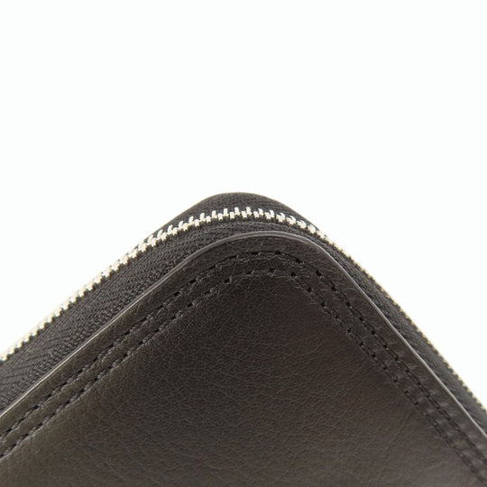J&M Davidson Long Wallet Purse leather black logo mens(Unisex) Used Authentic