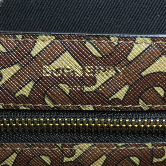 BURBERRY Tote Bag PVC Brown logo stripe unisex(Unisex) Used Authentic