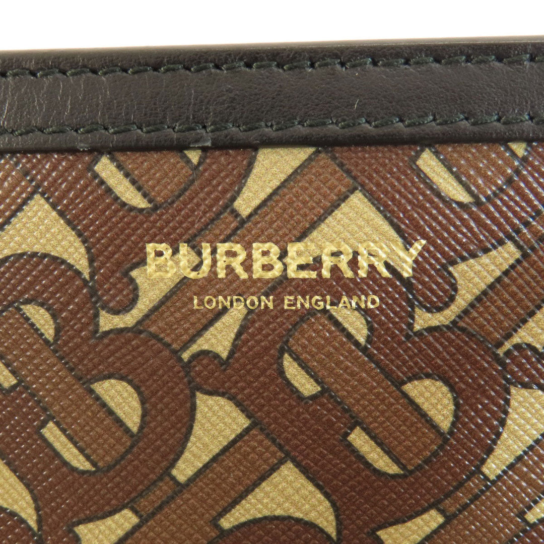 BURBERRY Tote Bag PVC Brown logo stripe unisex(Unisex) Used Authentic