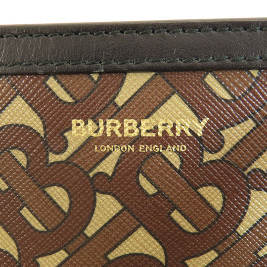 BURBERRY Tote Bag PVC Brown logo stripe unisex(Unisex) Used Authentic