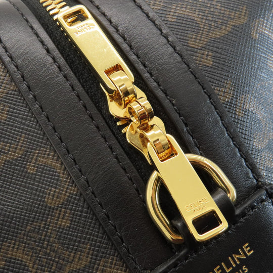 CELINE Boston Duffel bag PVC black Triomphe