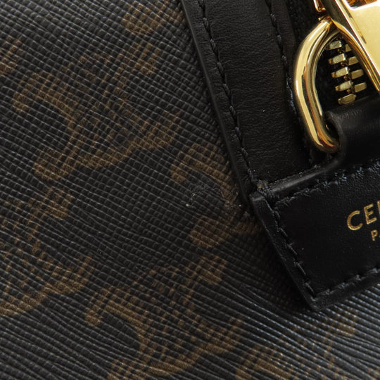 CELINE Boston Duffel bag PVC black Triomphe