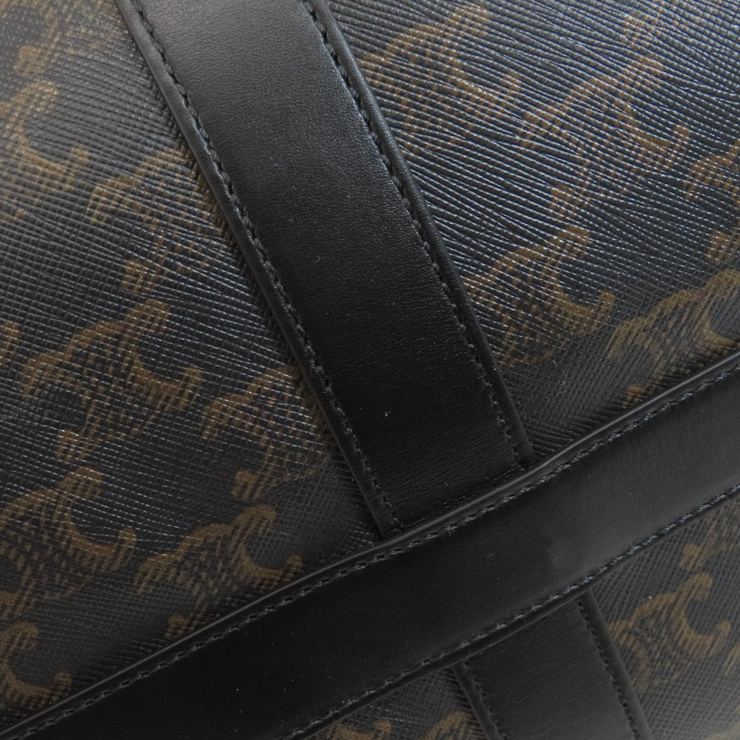 CELINE Boston Duffel bag PVC black Triomphe