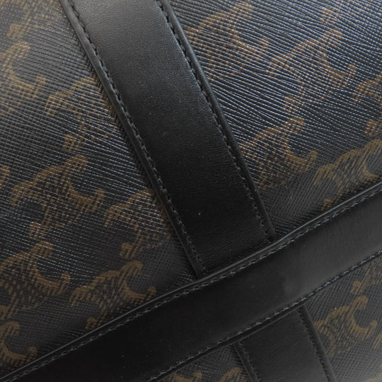 CELINE Boston Duffel bag PVC black Triomphe