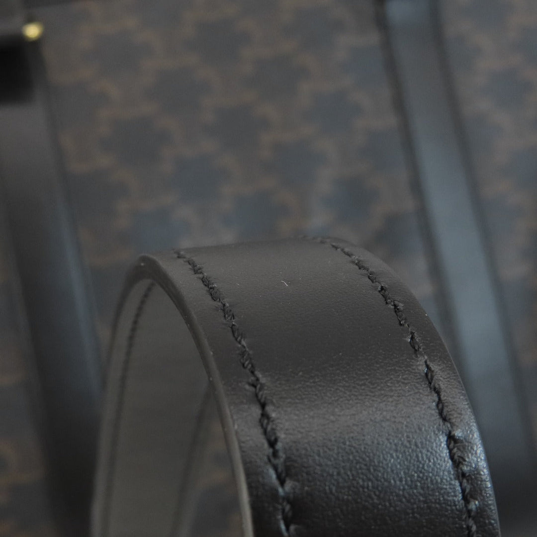 CELINE Boston Duffel bag PVC black Triomphe