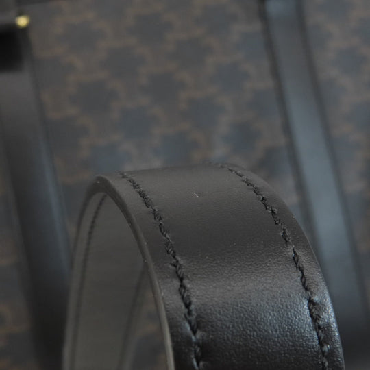 CELINE Boston Duffel bag PVC black Triomphe