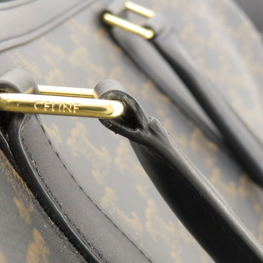 CELINE Boston Duffel bag PVC black Triomphe