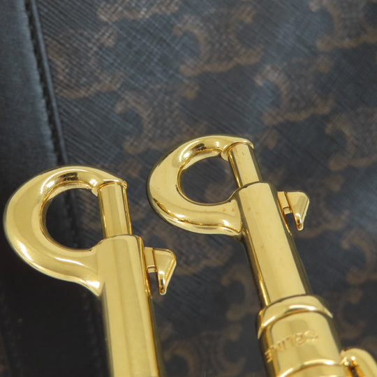 CELINE Boston Duffel bag PVC black Triomphe